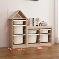 Eco-friendly Rectangle wood Kids Toy Storage Organizer Rack Toys Storage Drawers