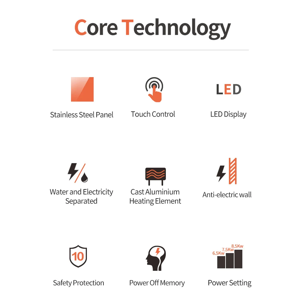 240V 220V 110 Volt Instant Tankless Kitchen Bath Electric Hot Water Heaters