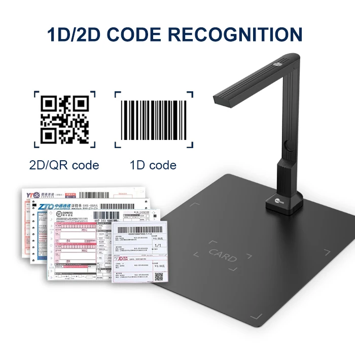 BAOSHARE 8MP A4 document camera Fixed Focus Folding Document Scanner