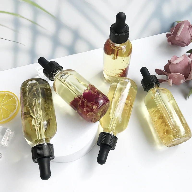 Wholesale Bottle Flower Care Girl Brightning Body Massage Oil Nourishing Hair Care Oil