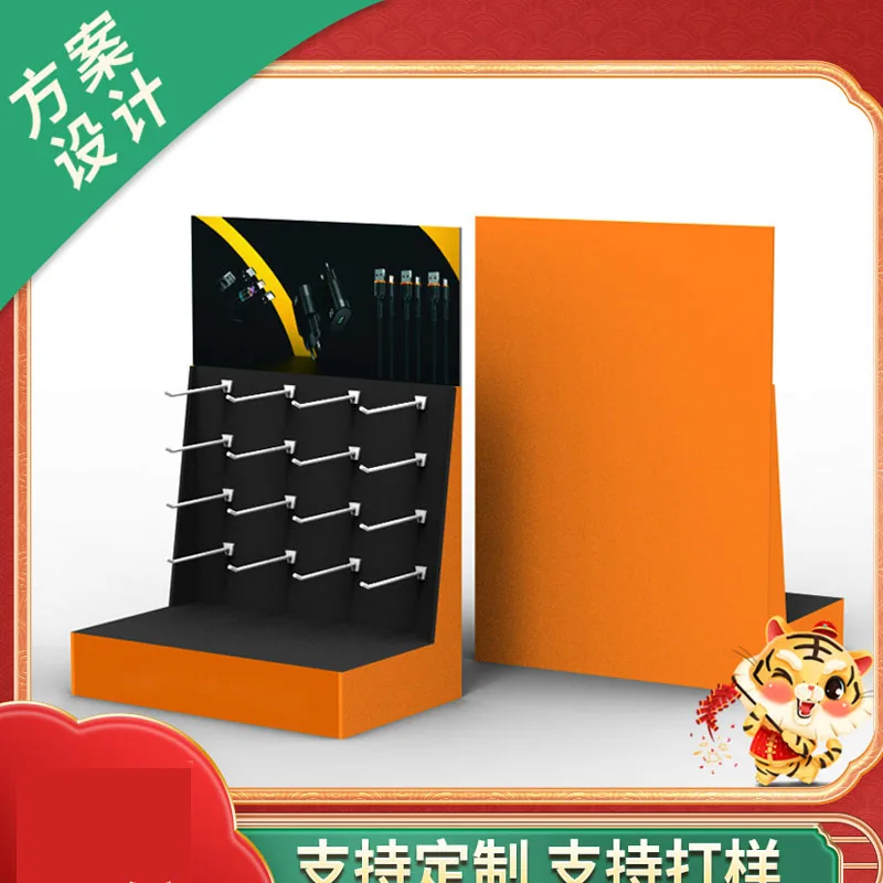 cardboard hook display box custom design luxury cardboard cell phone box cardboard display stand display box retail paper rack