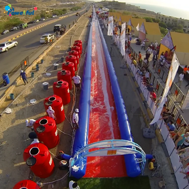 Customized size giant commercial lake inflatable water city slide  for outdoor event