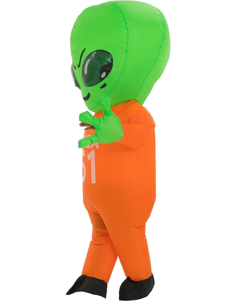 Alien ET Costume Onesie Party Funny stage show UFO Alien Halloween Costume