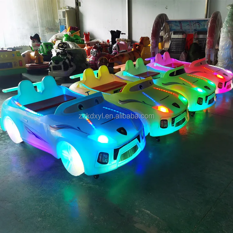Manufacturer sells mall children electric four-wheel Toy Car New Light Sports car double seat battery bumper car