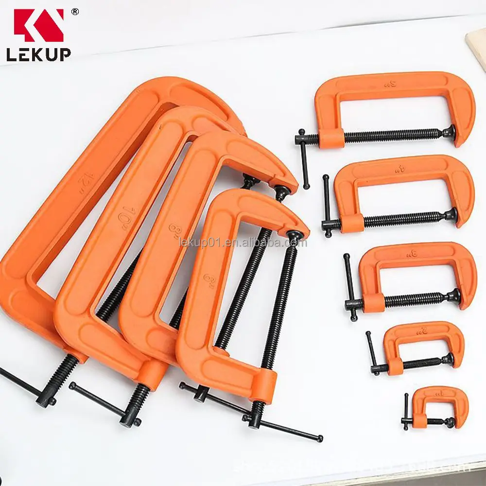Woodworking Fixture G-type Clamp Casting Clamp Universal Heavy Duty Strong and Quick Fixing and Positioning Woodworking G Clamps