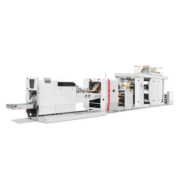 RZJD-G350J-2 Making Kraft Dual Function Drying System Produce Paper Bag Machine With 2 Colour Printing Online