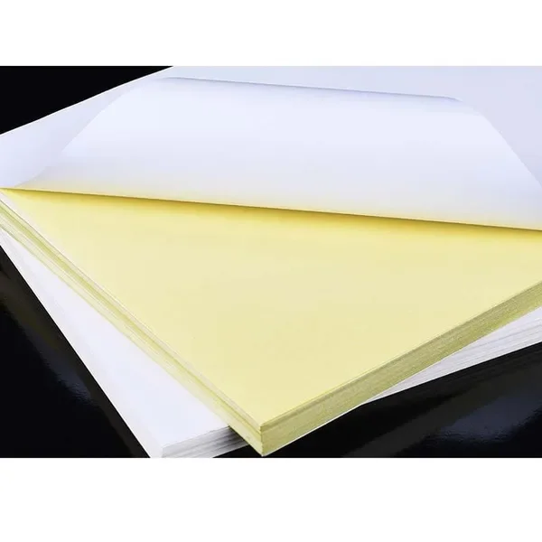 100 x 1 Sheet A4 White Ultra Glossy Self-Adhesive Sticker Labels Laser inkjet Print Paper gloss 210mmx297mm sticker 50gsm