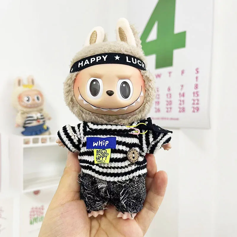 Bubble Matt LaBuBu Pendant blind box Labubuva clothing key chain Labubu doll onesie cute decoration Toy Figure clothing