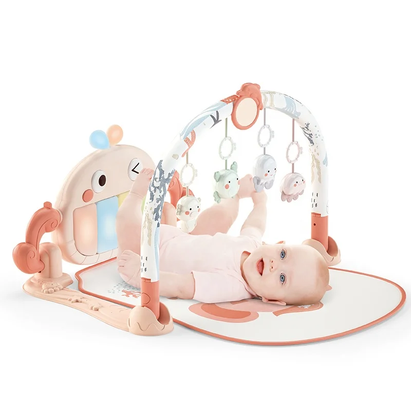 Высококачественная многофункциональная музыкальная игра тренажерный зал и пианино для занятий на животе детский игровой коврик игры