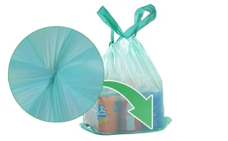 Compostable Trash Bags Eco-friendly Drawstring Garbage Bags