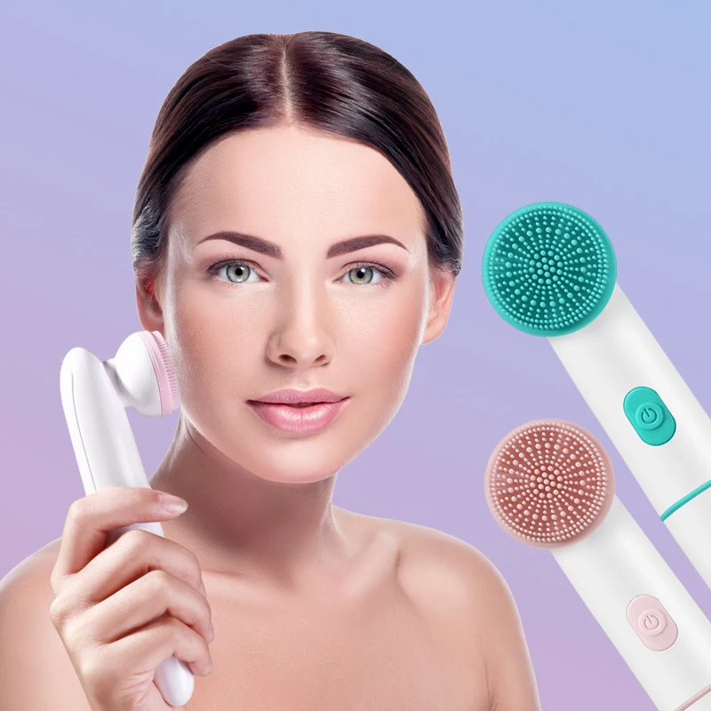 Deep Cleaner Blackhead Remover Nose Cleaning Electric silicone facial cleaning brush face cleaner