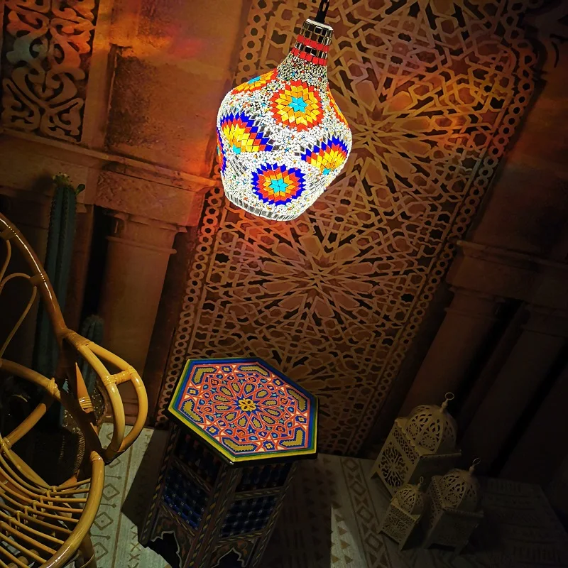 Новинка 2020, Турецкая мозаичная люстра, ручная работа, люстра, известная садовая Люстра для отеля, коридора