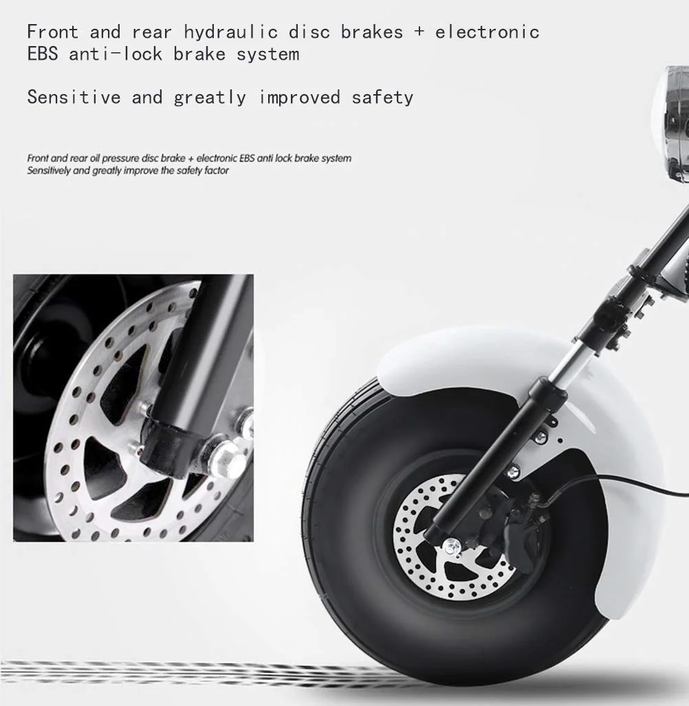 
 Европейский склад, 1800 Вт, Электрический скутер для взрослых с толстыми шинами, электрический мотоцикл  