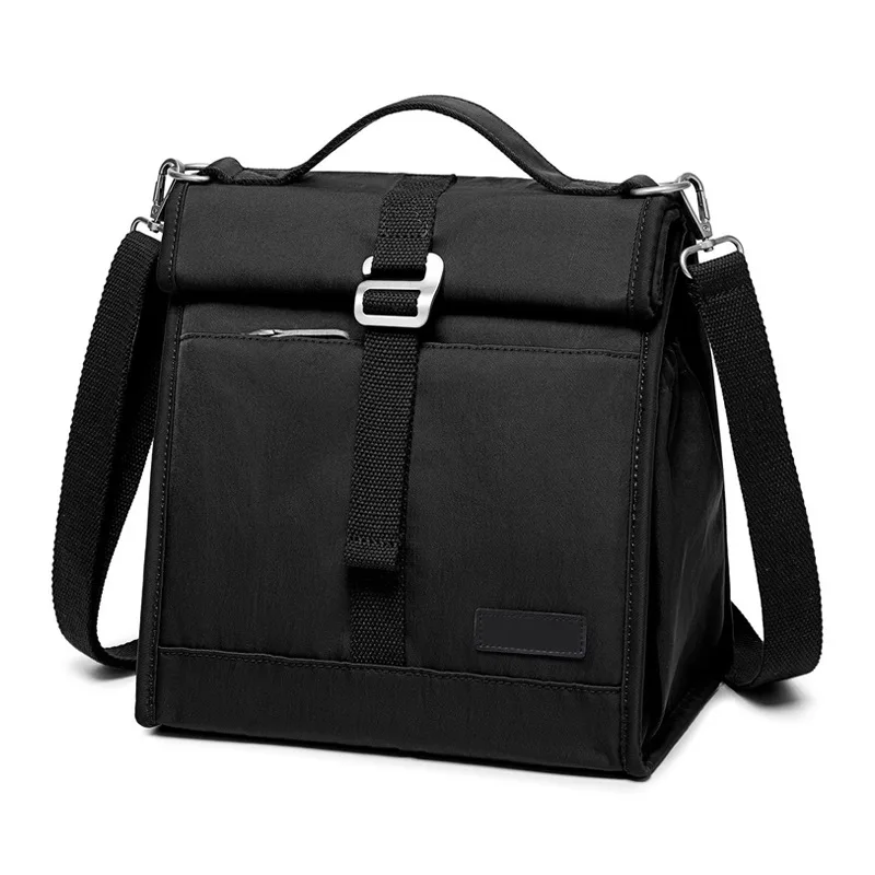 2024 Hot Sale Japanese style Custom Simple Character Letter  Portable Canvas Lunch Bag With Lunch Bento Bag Cooler Bag