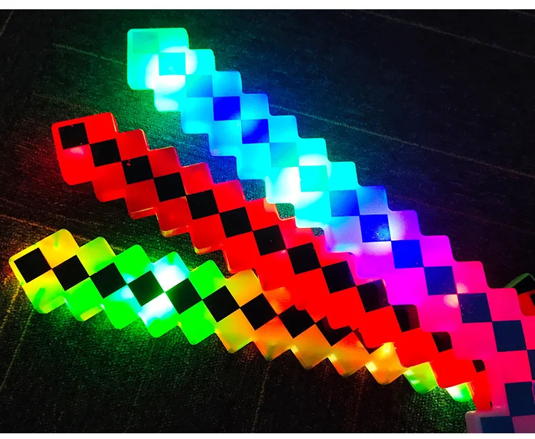 LYK-06 New Arrival Light-Up Toys LED Lightsaber Flashing Sounds Saber Mosaic Lighting Sword Led Pixel Sword Lightsaber