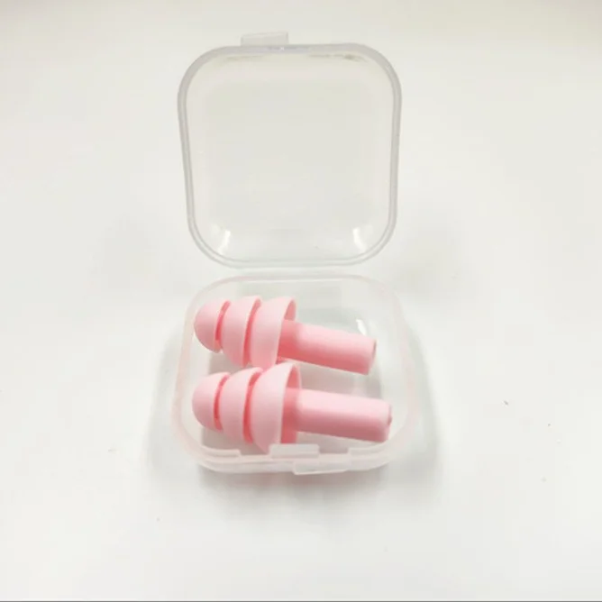Водонепроницаемые силиконовые беруши для плавания/Силиконовые плавания взрослых/беруши с коробкой
