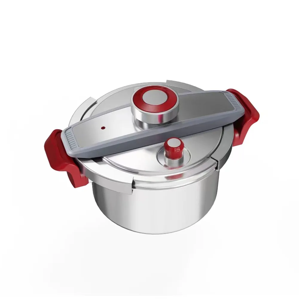 high quality new design safe cookware stainless steel pressure cooker with colorful handle