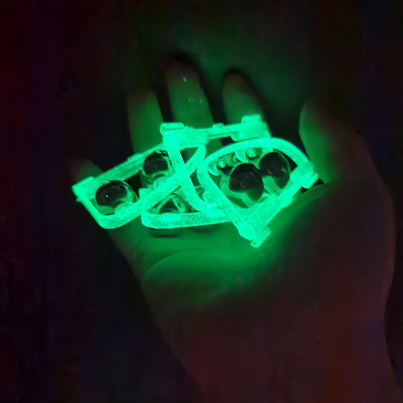 5cm carp fishing Green ABS Rod Bells Ring Double fishing accessories alarm bell