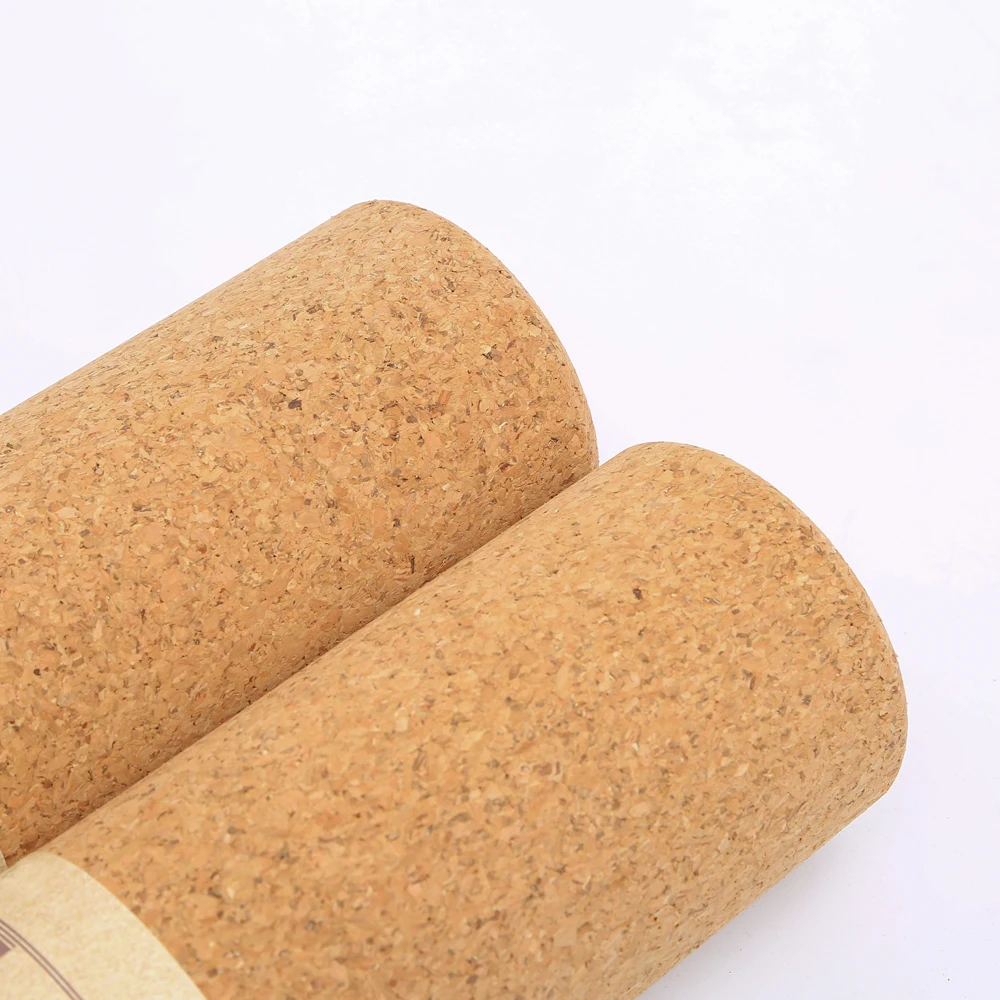 OEM Custom Natural Environmentally Friendly Cork Yoga Rollers for Fitness