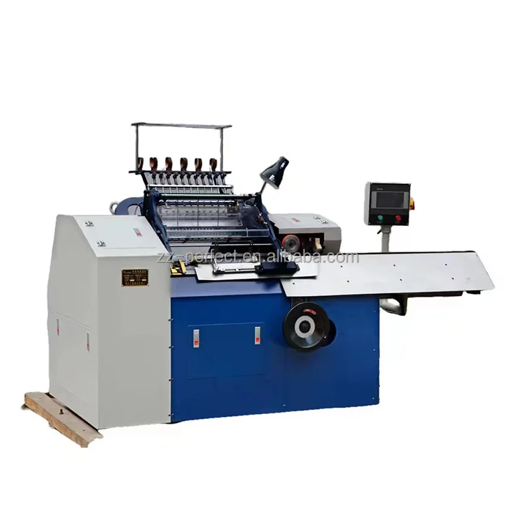 semi-automatic programmable thread  book binding sewing machine for books