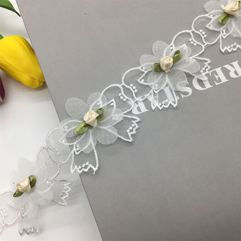 Hot Sale High quality new design cotton lace fabrics soluble lace trimming embroidered Lace