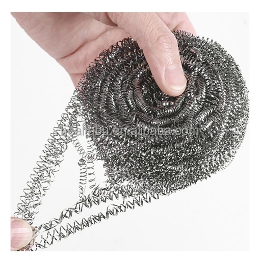Metal Pot Scrubber Scrubbing Stainless Steel Wire Sponge Scourer kitchen Cleaning ball