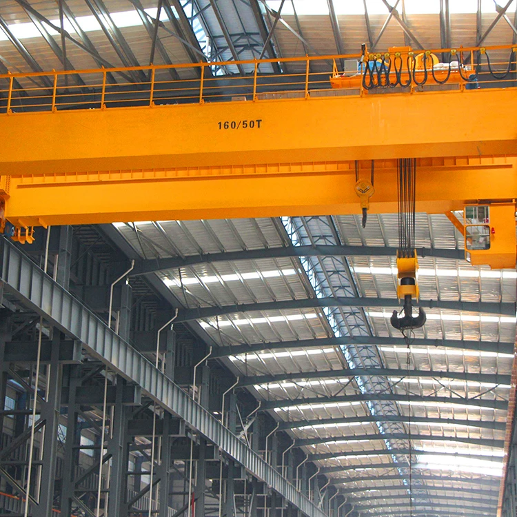 LH QD type 10t 15t 20t 25t 30t 40t 50t double girder overhead crane with hoist and winch trolley