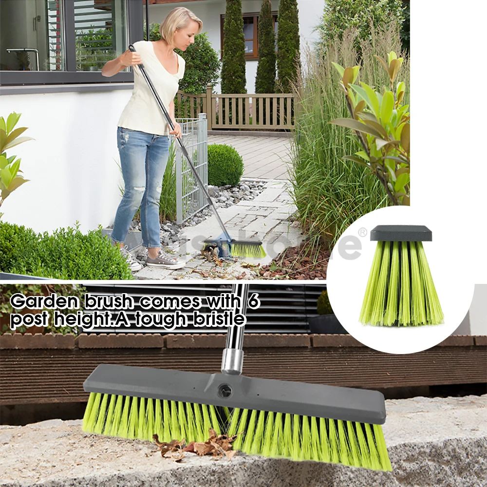 Masthome Long plastic Handle Household Cleaning garden soft big broom