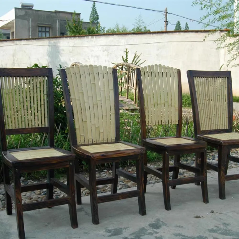 Wholesale Outdoor Furniture Custom Size Dinning Garden Party Bamboo Garden Chair for Sale