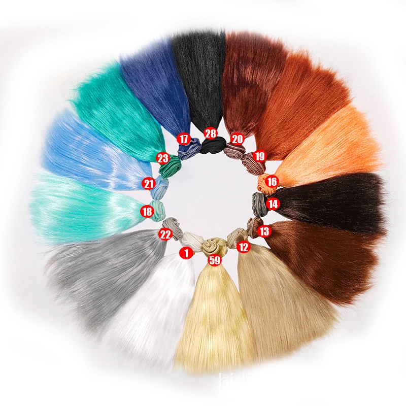 25 cm*100cm mohair hair straight hair wigs milk silk for BJD/SD doll wigs Fapai doll accessories soft hair for a doll