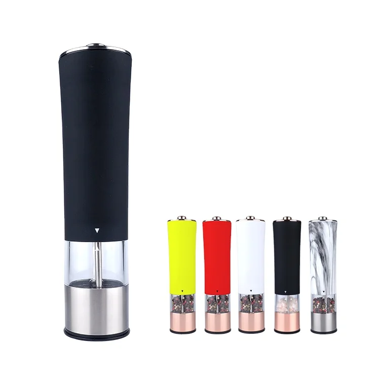 Made in China USB powered black ceramic core salt and pepper grinder