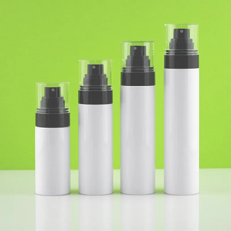 spray pump  PET plastic skincare  cosmetic PET firming serum bottle