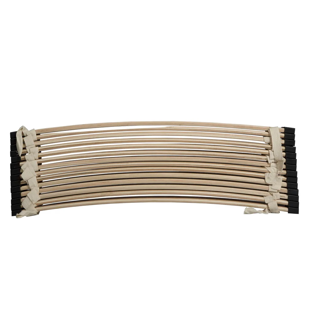 14 pcs bed bending wood slats wall panels concatenated with plastic holder holder