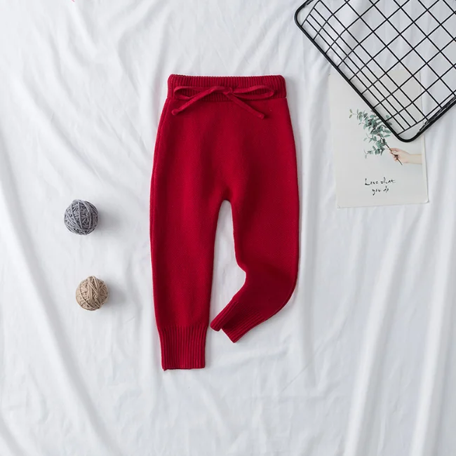 PHB 60205 blank knitted design winter 2018 cloth baby pants