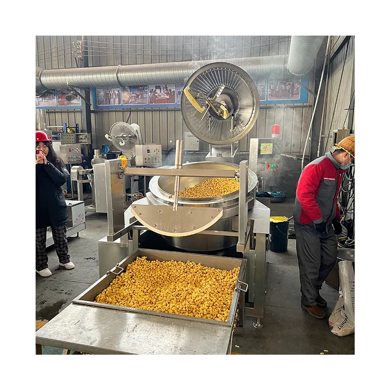 Automatic Popcorn Production Line Popcorn Making Machine Caramel Popcorn Machine for Factory