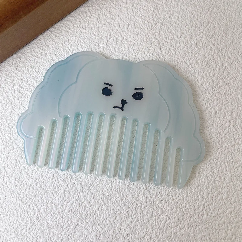 New Design Animal Dog Acetate Hair Combs 10cm Cute High Quality Antistatic Hair Comb For Women