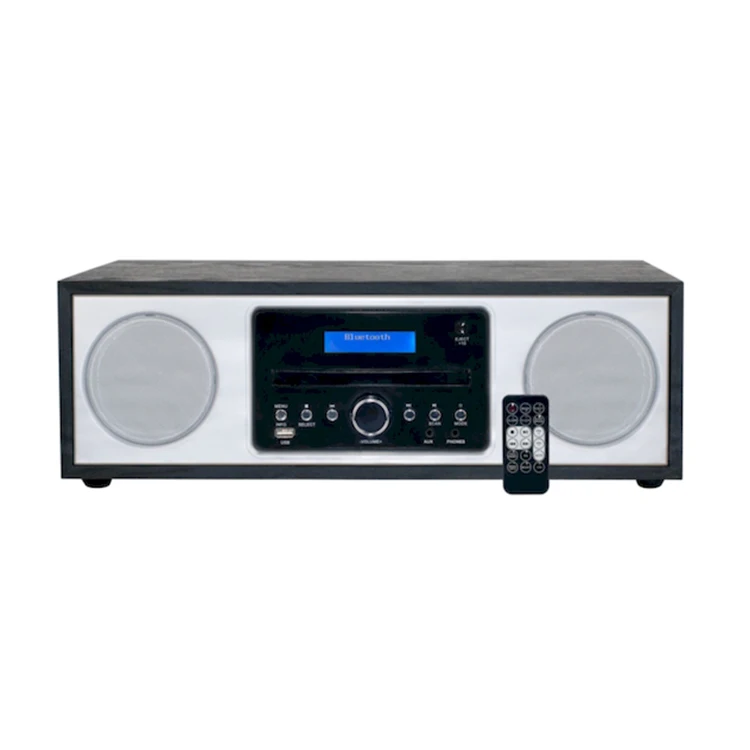 Мощные Черные Портативные CD-проигрыватели USB-проигрыватель с FM-радио