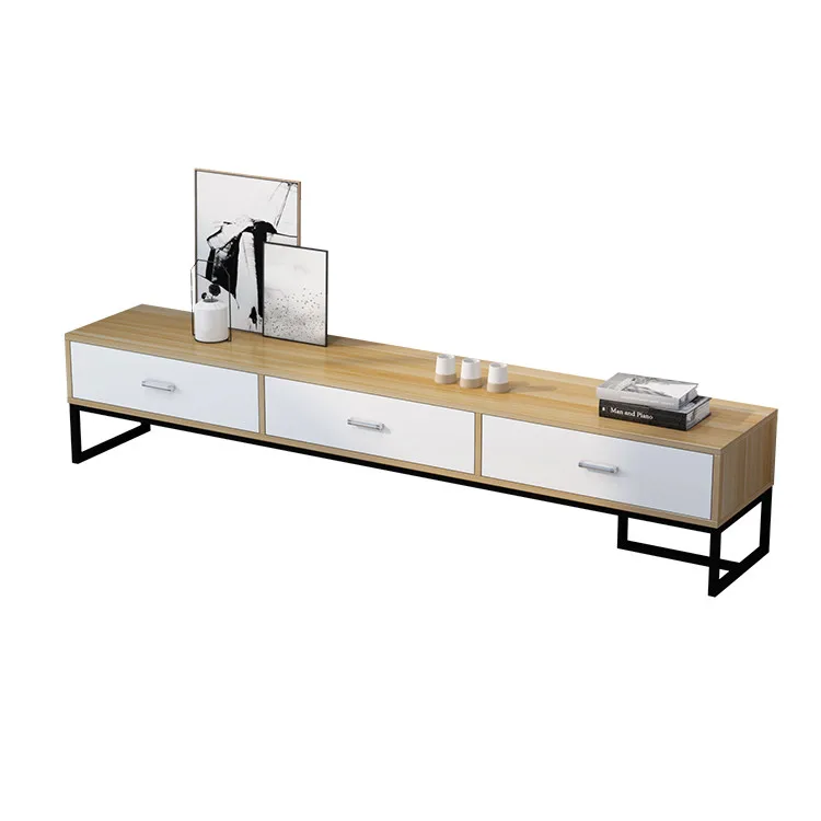 Прямая продажа с фабрики, оптовая продажа, двухслойный широкий стол для спальни, минималистичный простой портативный деревянный ТВ-шкаф для ТВ-стойки