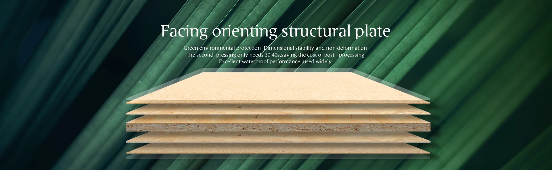 Hot Sale Furniture Construction Waterproof 3 Layer Structure 9~25mm Particle Osb Board