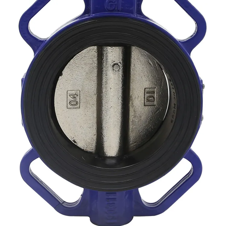  Bundor DN50-1200 150LB worm gear operated wafer type soft seal butterfly valve price