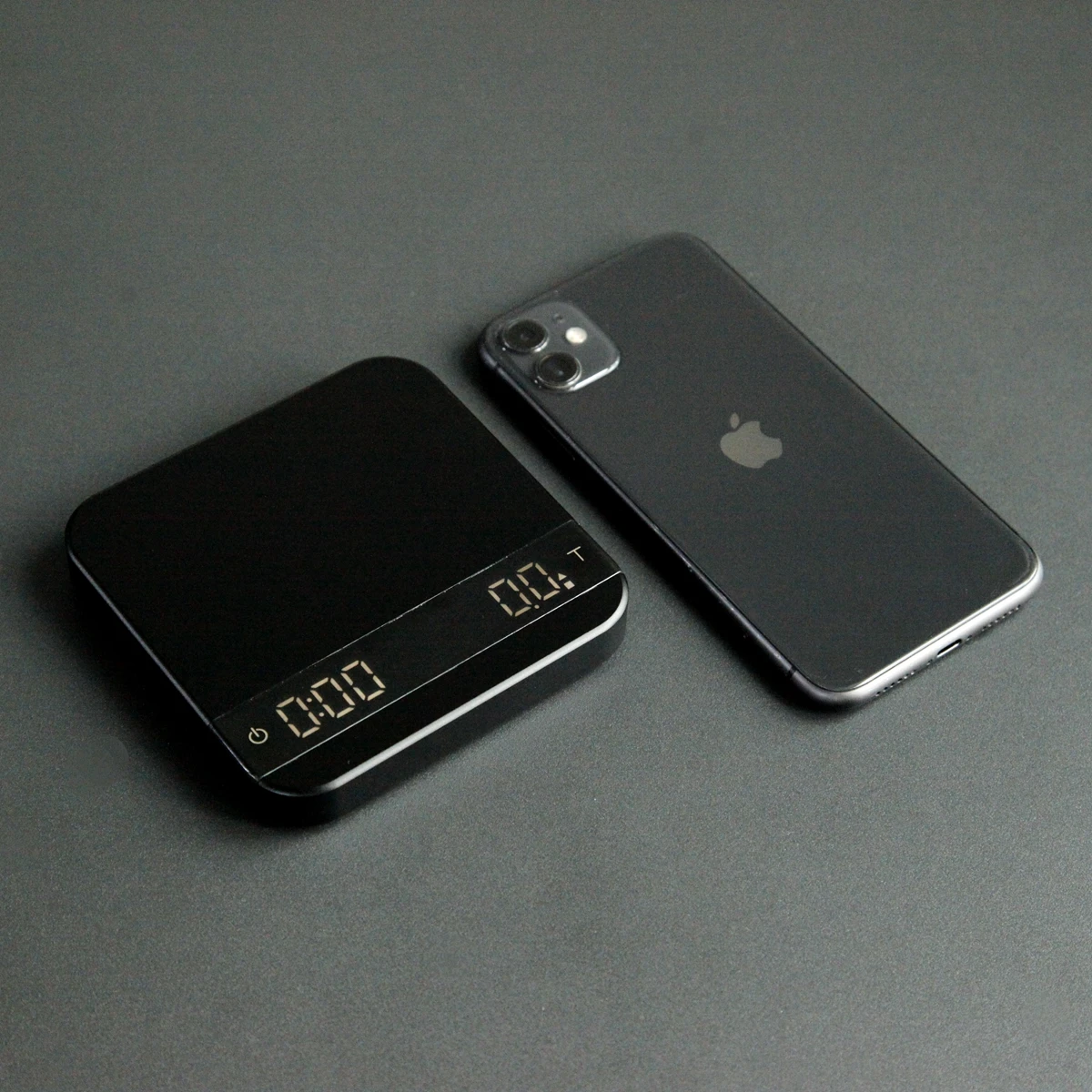 Mischief Lunar Black Smart Coffee Scale 2000g Electronic Aluminum Alloy Weighting Digital Scales With Timer