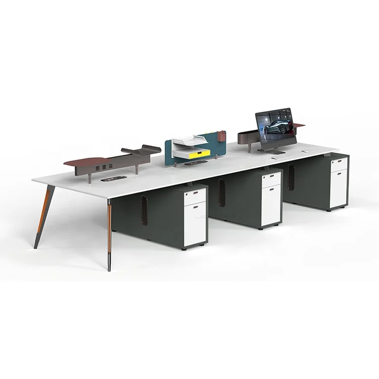 Customized Office Furniture Desk Factory 2/4/6/8 Person Cubicle Privacy Screen Office Workstation Office Partition