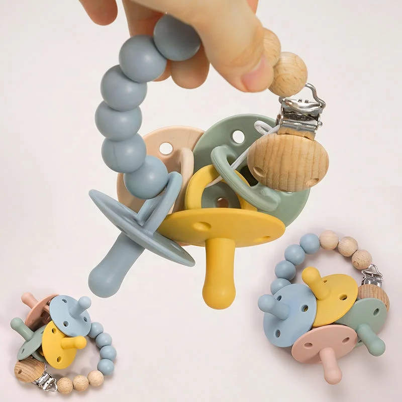 2023 factory Hot Sale New 100% Food Grade Silicone Baby Molar Pacifier Baby Non-toxic Pacifier Baby Products