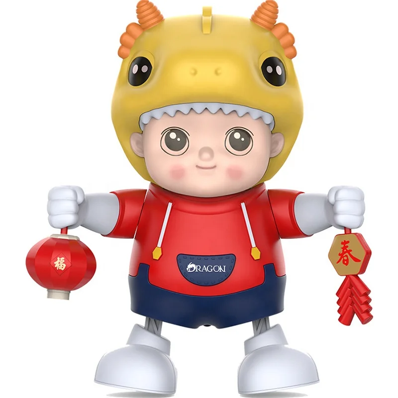 Wholesale Electronic Walking Dancing Robot Interactive Smart Electric Dance Robot Light-up Educational Toys