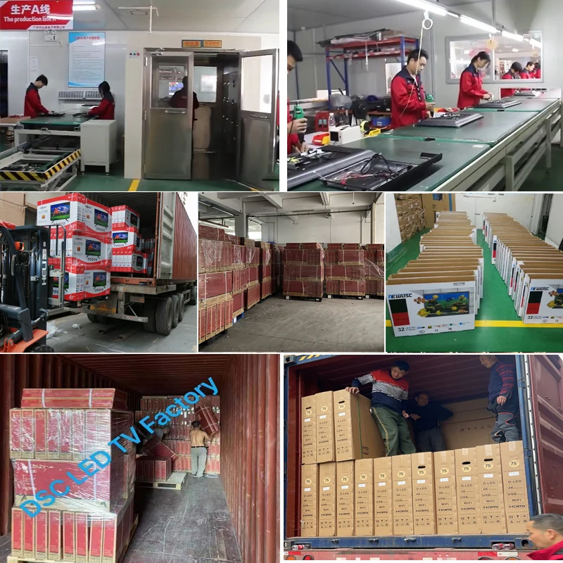 Televideo Small V Set 21 32 43 50 55 65 70 75 85 98 110 nch  HD WiFi Iptv Android 4k OEM ODM 2K 4K Smart Tv Television