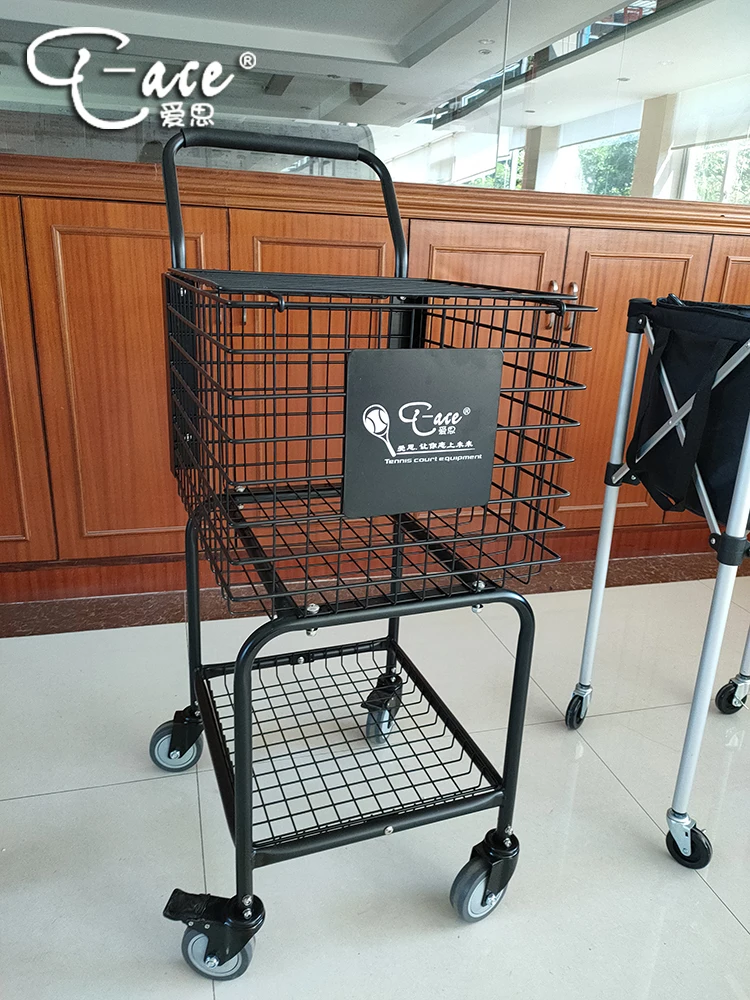 Factory ODM/OEM Portable ball cart for tennis ball cart  tennis cart large storage capacity holds 300 tennis balls