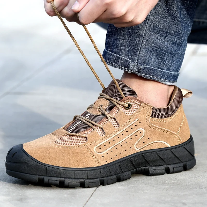 
TZLBX-116 Fashion sport sneakers brand lightweight casual working steel toe safety shoes for men and women 