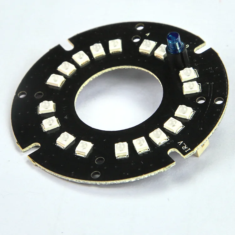 Заводская индивидуальная инфракрасная светодиодная плата 830нм 850нм 940нм 950нм без красных точек ИК-плата на большое расстояние инфракрасная камера видеонаблюдения