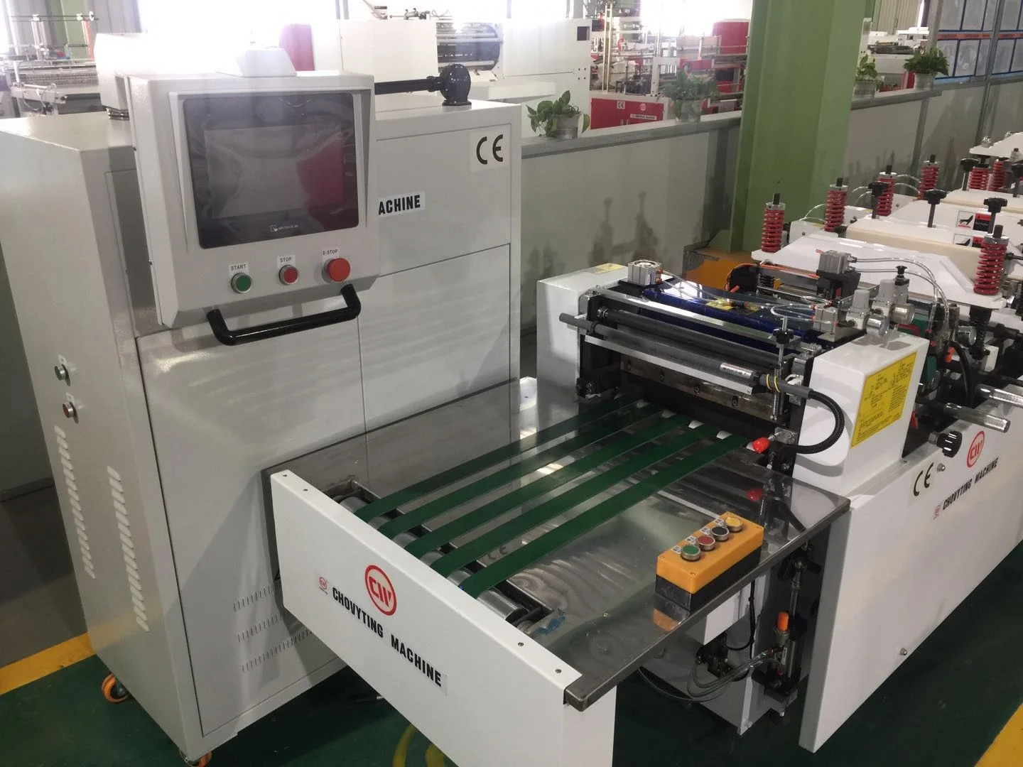 paper ldpe laminated material paper pouch making machine bag sealing and cutting machine