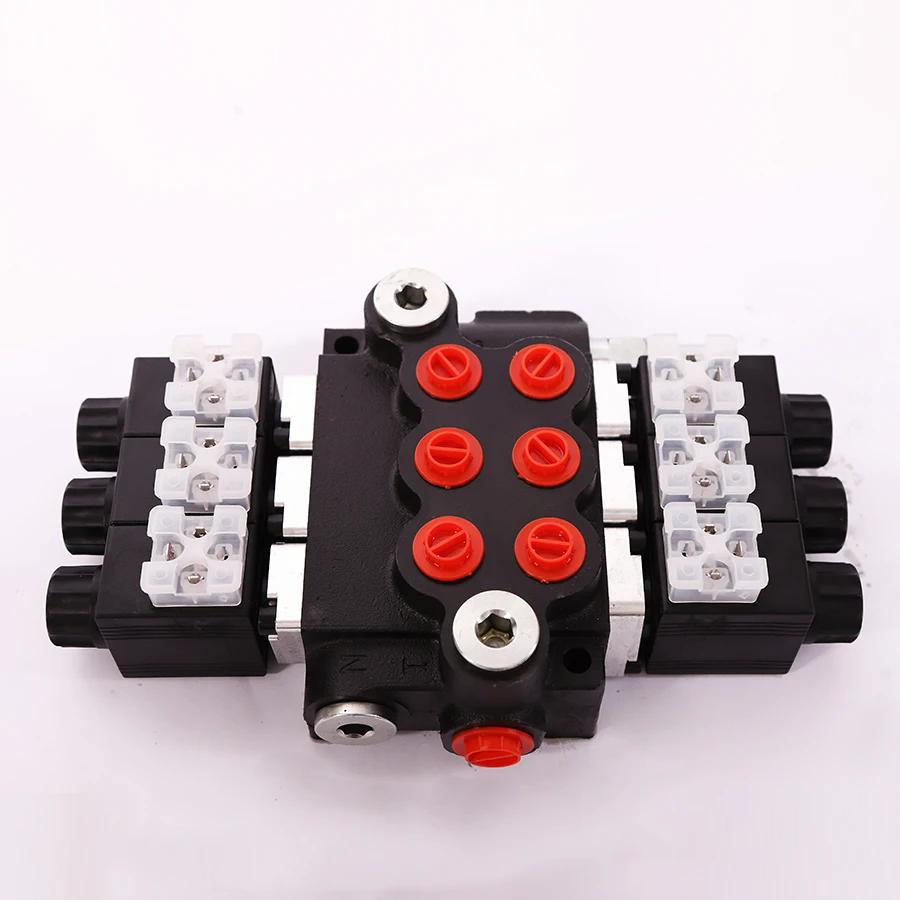 mini excavator hydraulic selector control valve solenoid 3 way spool valve distributors Z50 hydraulic valves